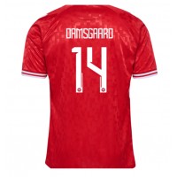 Dänemark Mikkel Damsgaard #14 Fußballbekleidung Heimtrikot EM 2024 Kurzarm